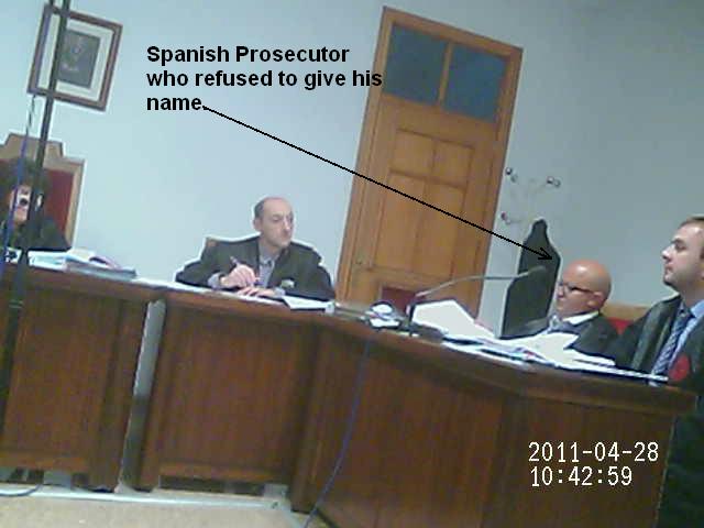 Spanish prosecutors illegaly refusing to be named in a corrupt case against a Britishman